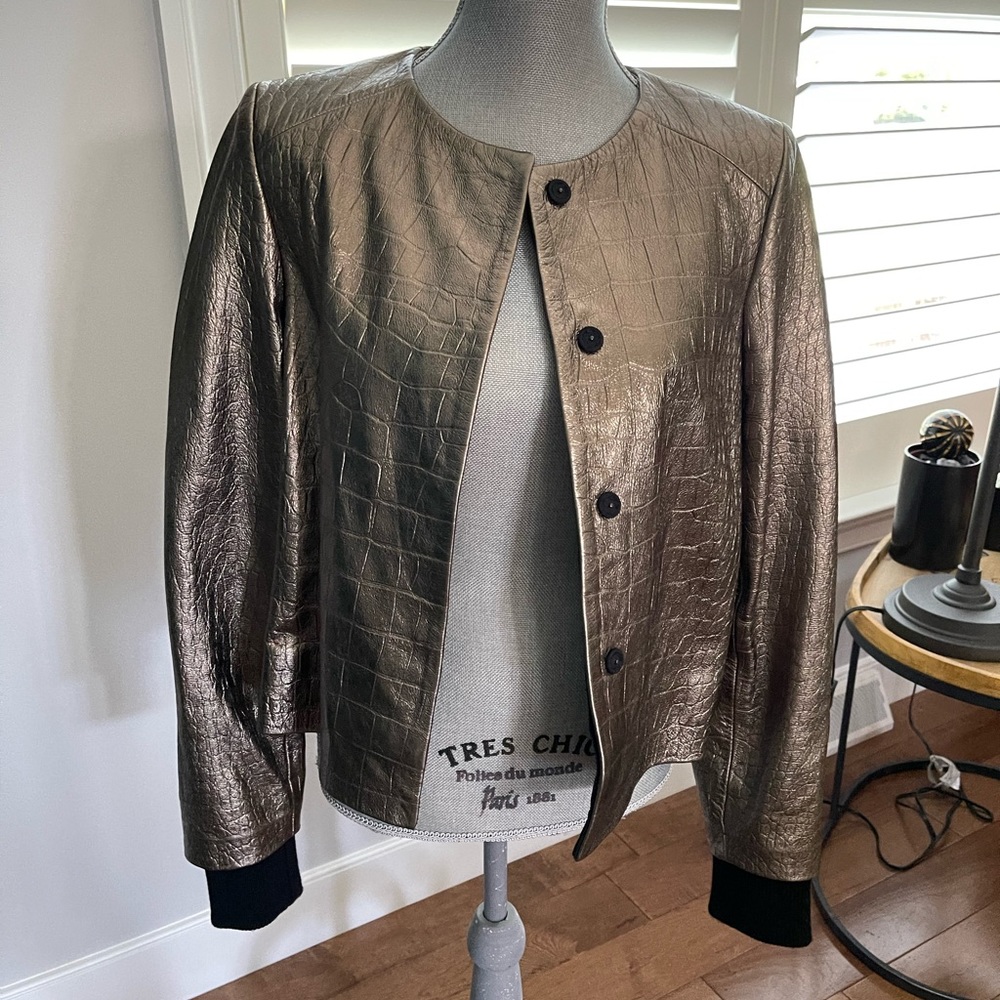 Golden Goose vintage leather Bomber jacket